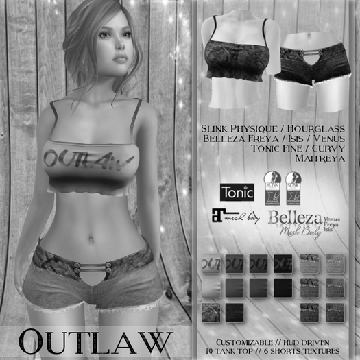 [Dixie Line] DEMO // Outlaw Tank Top & Camo Jean Shorts