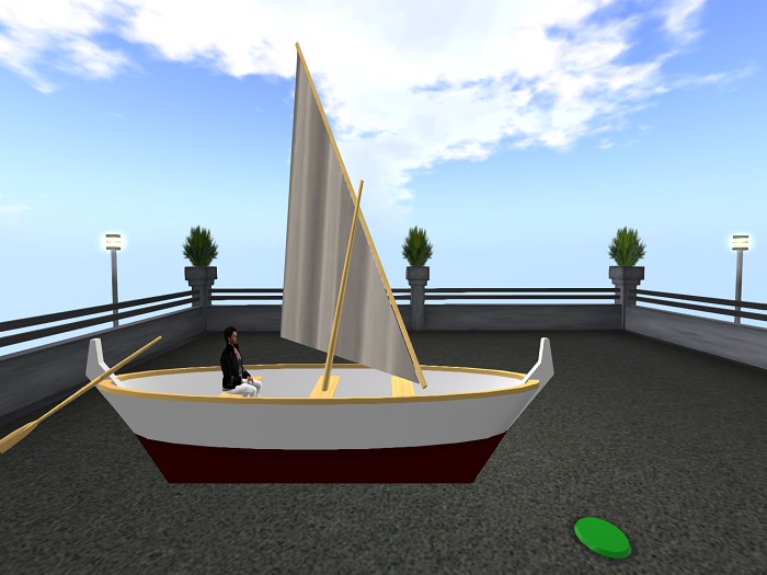 Greek Feluka White Sail