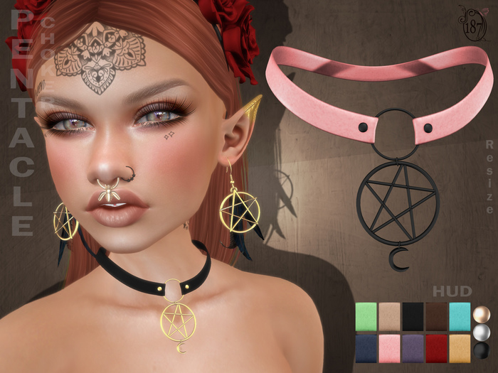 #187# Pentacle Choker BOX (Add Me)