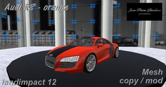Audi-Car R8 orange mesh 