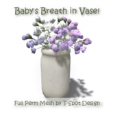 T-Spot Mesh - Baby's Breath in Teracotta Vase - FP - LI=2.5