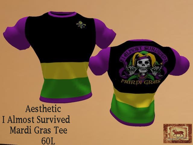 Aesthetic Multi Mardi Gra Tee