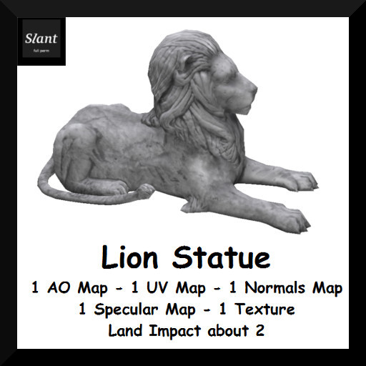Full Perm lion Statue - Boxed