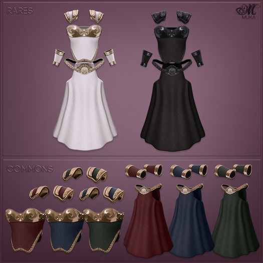 *MUKA* Aura Shoulder Pad - Green [box] Fantasy Fair Costume Gacha!