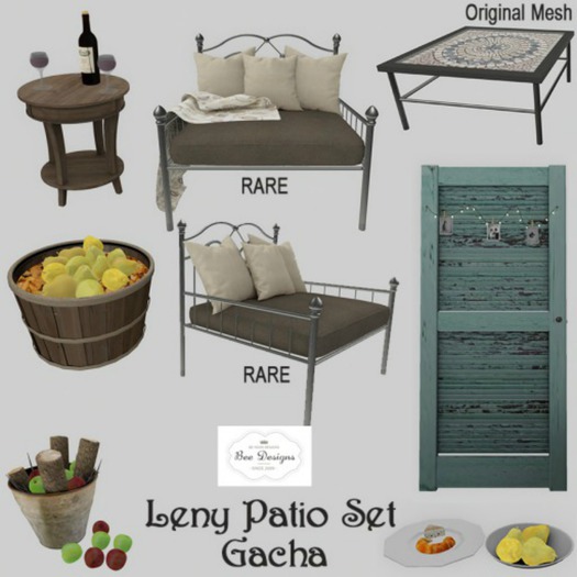 .:Bee Designs::. Leny Patio Set Gacha Side Table