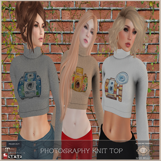 .:Ecce Bellus:.  Photography Knit Top-Fits Mesh Bodies