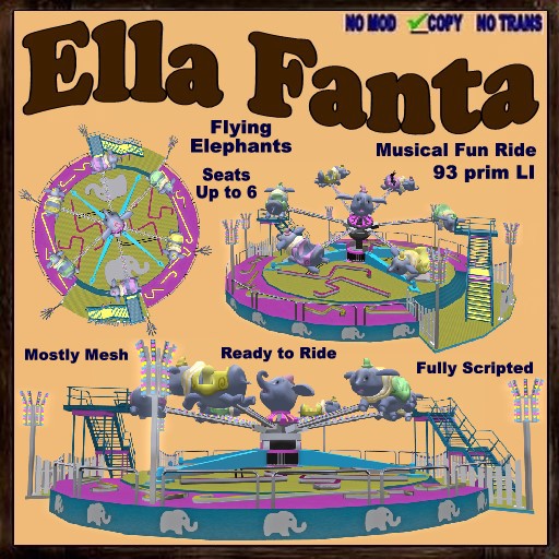 (CC) Amusement Park: Ella Fanta -Flying Elephant Carnival Theme Ride