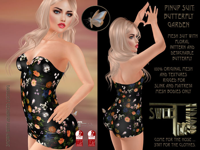Sweet Tea Pinup Suit:  Butterfly Garden (add me )