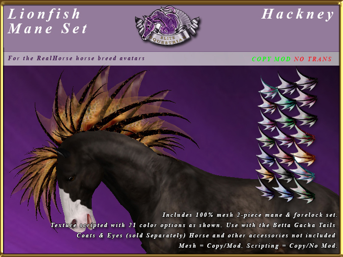 *E* Lionfish Mane Set [BOXED] Hackney