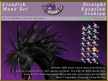 *E* Lionfish Mane Set [BOXED] Straight Egyptian Arabian