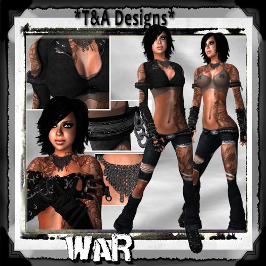 *T&A Designs* War outfit with options BOOTS and TONS of accessories *TD* updated with lolas
