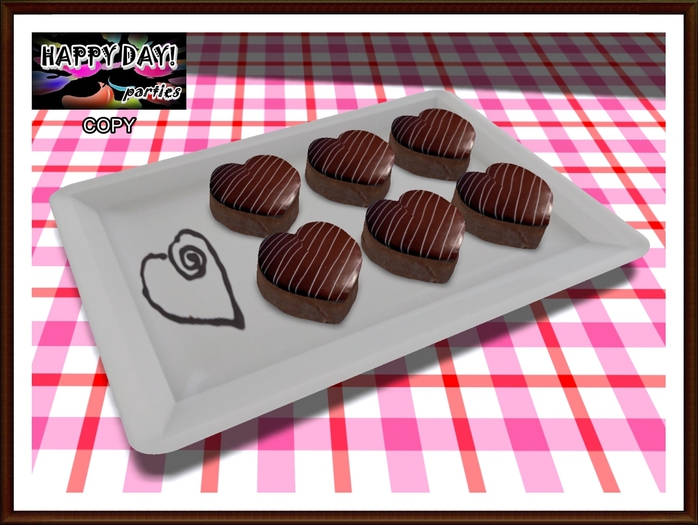 Valentines - Heart Choco Mousse Tray