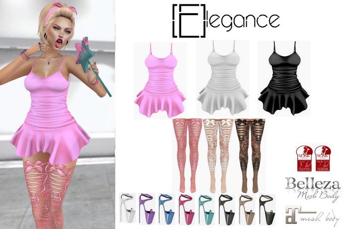 [E]legance Mini dress  "Lollipops"