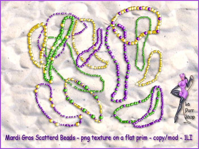 ! Mardi Gras Scatterd Beads