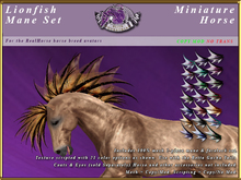 *E* Lionfish Mane Set [BOXED] Miniature Horse