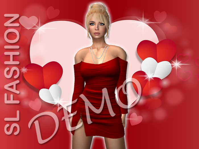 [DEMO] Strapless Mini Dress Red