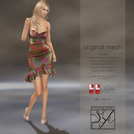 Snowpaws - Amelie Ruffle Dress - Jadite