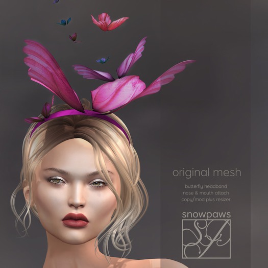 Snowpaws - Butterfly Headband