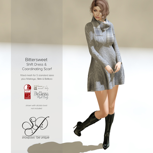 Snowpaws - Bittersweet Shift Dress - DEMO