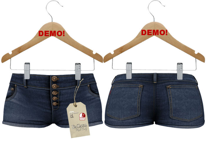 J.H.C.*Camila* Denim Shorts (BLUE DEMO)