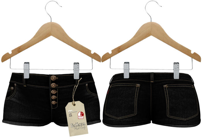 J.H.C.*Camila* Denim Shorts (BLACK)