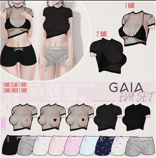 GAIA - Eva shorts Black - Maitreya -