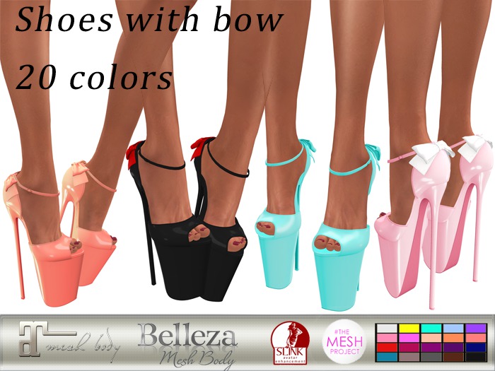 "SL"  Shoes with bow