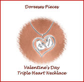VALENTINES DAY HEART NECKLACE "BE MINE" ALMOST FREE!