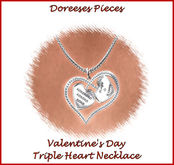 VDAY HEART NECKLACE XOXOXO BOX