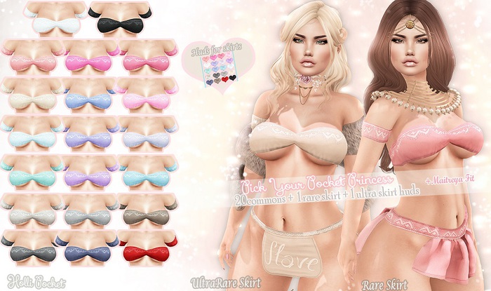 *HolliPocket* Pick Your Pocket Princess metal top maitreya