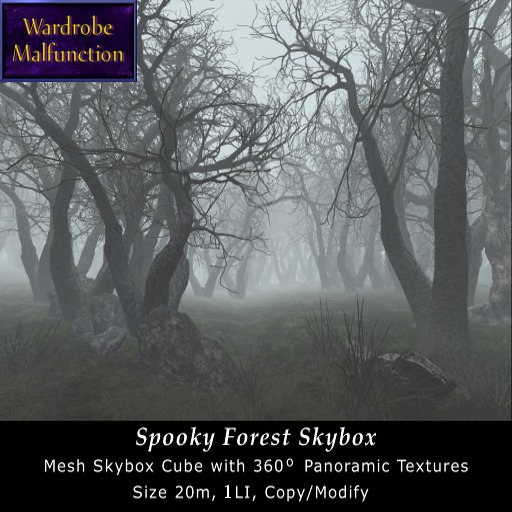~WM~ Spooky Forest Mesh Skybox Unfurnished