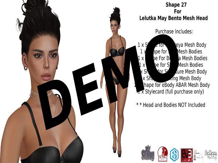 Shape 27 DEMO for May Lelutka Bento Mesh Head