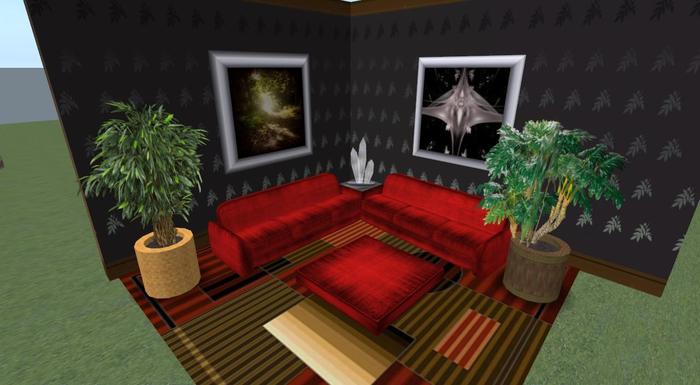 BHD**RED SECTIONAL LIVING ROOM /SLX