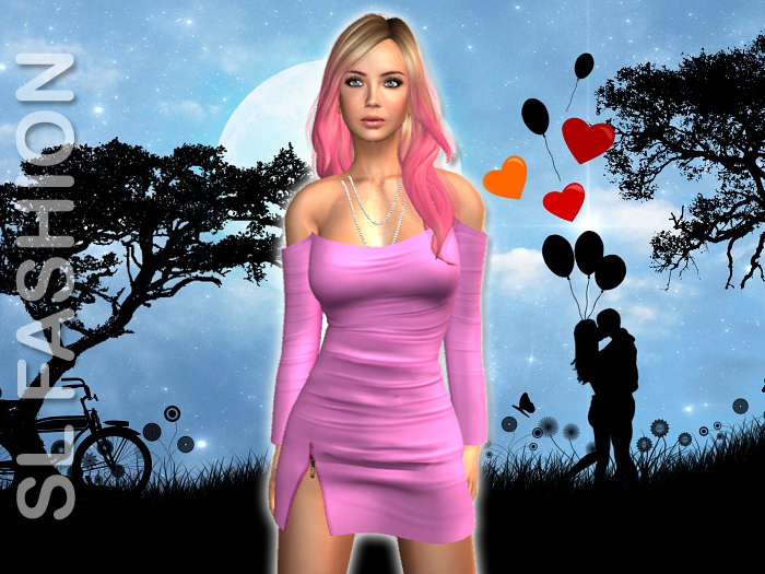 Strapless Mini Dress  Rose