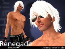 Branqueada Renegade - na altura dos ombros loiro de cabelo masculino - Revender