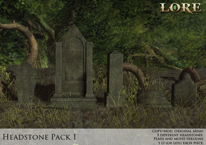 {LORE} Headstone Pack 1