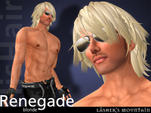 RENEGADE Blonde Shoulder Length Men's Flexi Hair