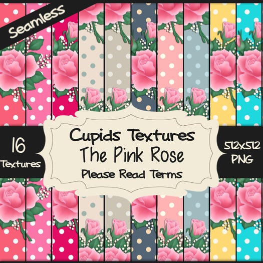 *Cupids Textures * 16 THE PINK ROSE