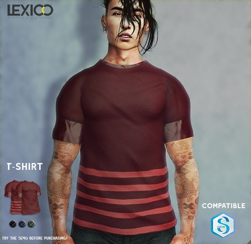 -Lexico - Creased T-shirt Black (Sing.)