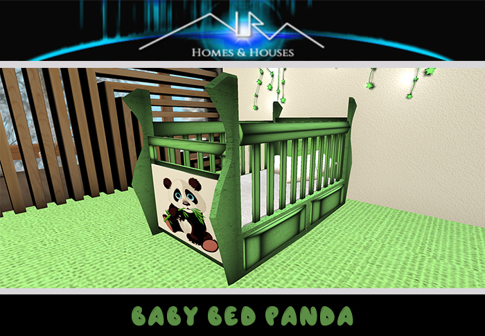 BABY PANDA BED& RUG