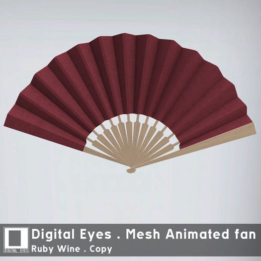 Digital Eyes * Mesh Animated Fan * Ruby Wine
