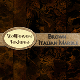 *Wallflowers* Brown Italian Marble
