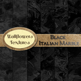 *Wallflowers* Black Italian Marble