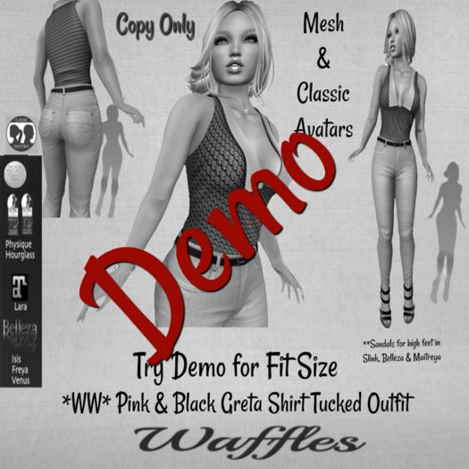 Demo *WW* Greta Shirt Tucked Outfit 