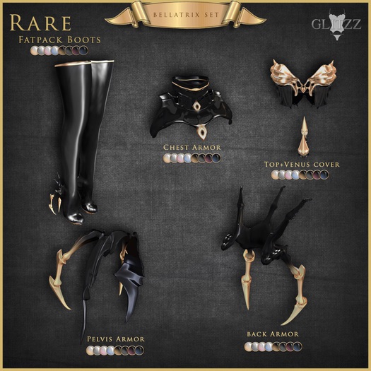 [Glitzz] Bellatrix Chest - WHT/Blue