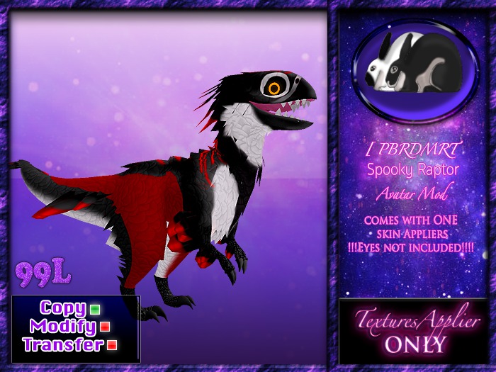 BRDMRT Spooky Raptor - Blood Red