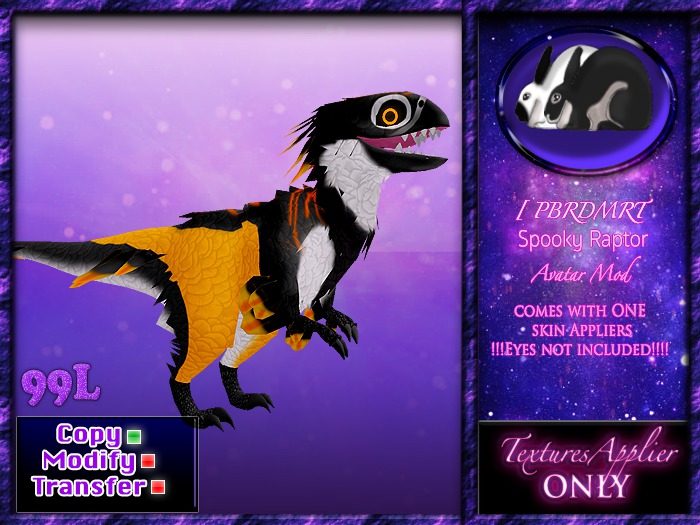 BRDMRT Spooky Raptor - Ember Yellow