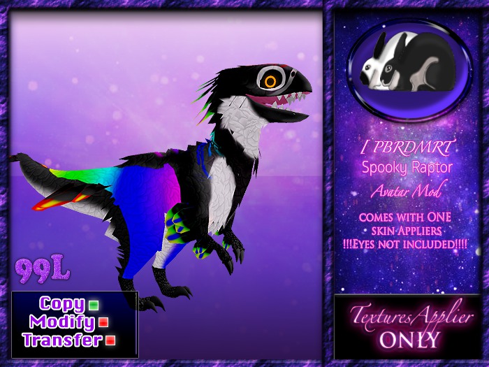 BRDMRT Spooky Raptor - Rainbow