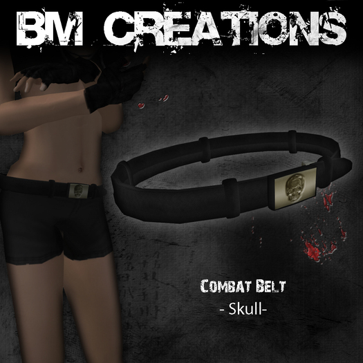Sculpt Combat Belt Skull