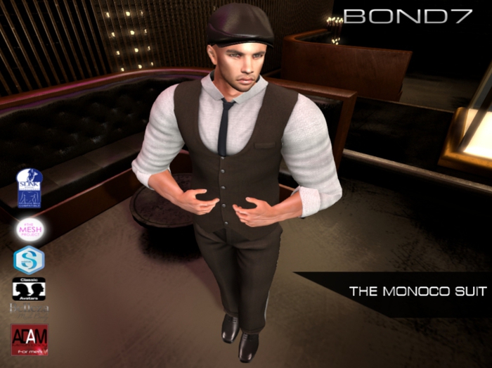 *BOND7* The Monaco Suit (Brown)